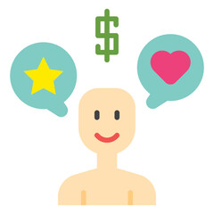 Flat Influencer Icon