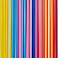 Vibrant Rainbow Stripes Colorful Abstract Art,