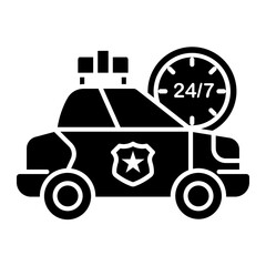police car Solid icon