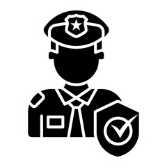 security officer Solid icon