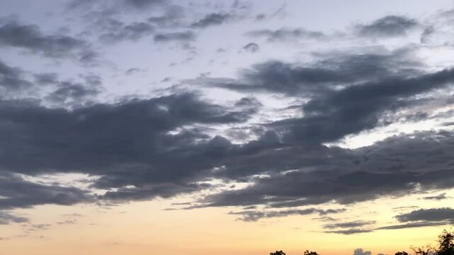 sunset in the clouds