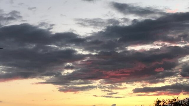 sunset in the clouds