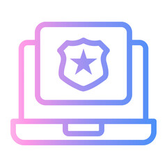 police Line Gradient Icon