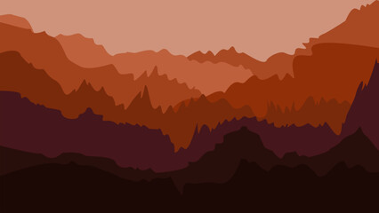 sand, dunes, beach, steep rocks, mountains, desert with wavy lines in beige. Logo template, icon, badge, pictogram, symbol, sign for tourism, travel, interesting places