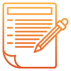 Gradient Writing Icon