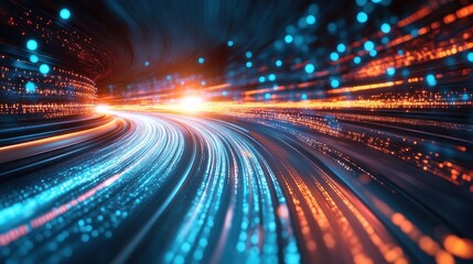 High-speed data flow through a digital tunnel