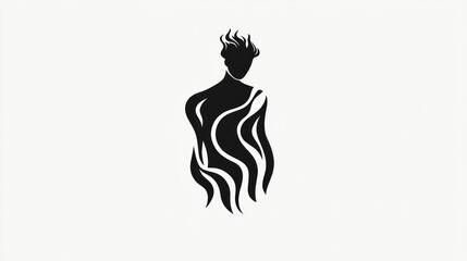 Abstract figure, silhouette, fashion design