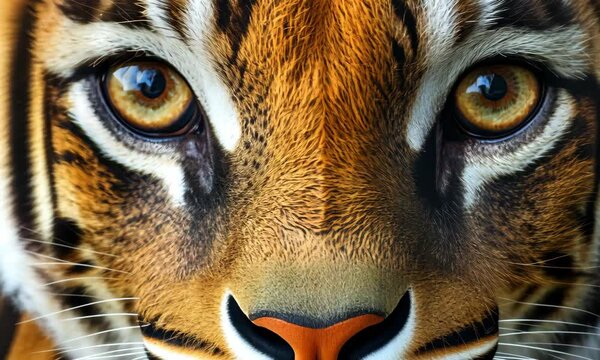 Intense tiger gaze sequence: majestic predator focus and expression in nature