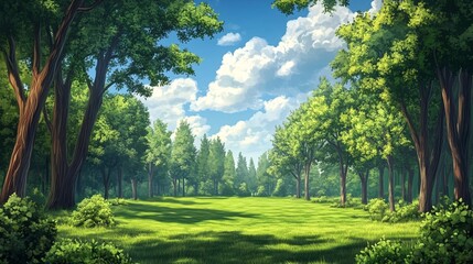 Fototapeta premium forest in the morning