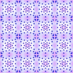 blue seamless pattern and flower