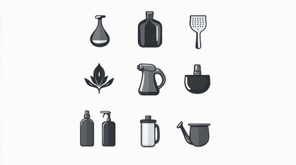 Household Items Icons Set