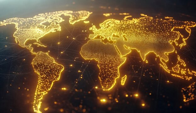 Global network map