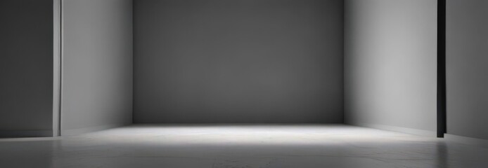 Obraz premium Elegant gray backdrop, subtle lighting, soft shadows, product display, clean lines, grey