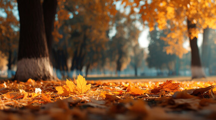 Autumn leaves falling background wallpaper hd fall season nature park landscape photography scenic view