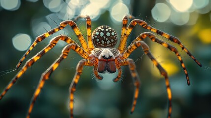 Detailed macro shot capturing the beauty and detail of a spider arachnid
