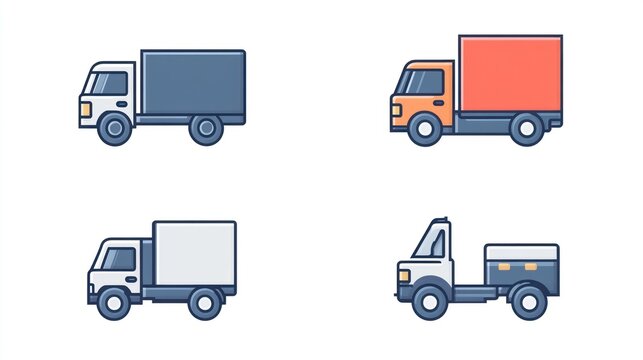 Various Truck Illustrations