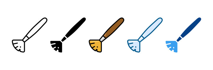 Art Brush Icon Set Multiple Style Collection