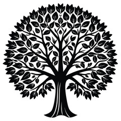 Obraz premium Alder trees icon set isolated on white background