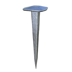 Blacksmith Nail, 3d illustration isolated on white background
