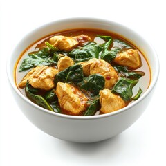 Fototapeta premium Delectable chicken dishes: crispy fried wings, rich curry with rice, and spicy chicken stew, a complete meal