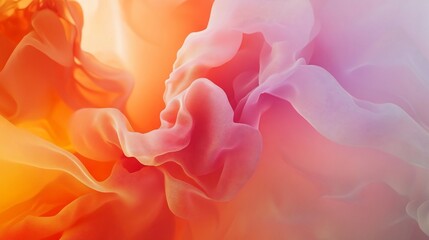 Fototapeta premium Abstract Gradient of Translucent Fabric Flowing with Light and Shadows