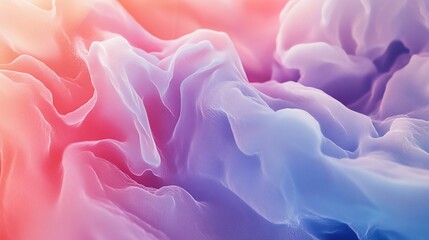 Obraz premium Dreamscape pastel hues with fluid abstract formations and soft gradient colors