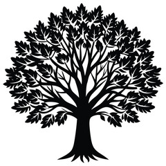 Obraz premium Koa trees icon set isolated on white background
