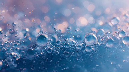 Macro photography of water bubbles abstract background wallpaper hd close up liquid surface texture dew