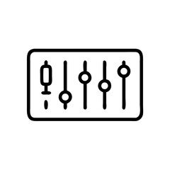 Audio Mixer Controls Sound Equipment Icon Design