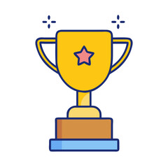 Business Trophy Cup Icon Design