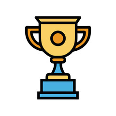 Business Trophy Cup Icon Design