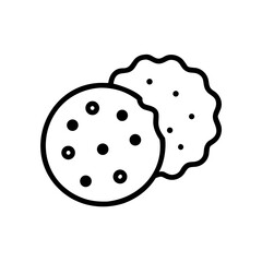 Chocolate Chip Cookie Icon Design