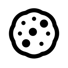 Chocolate Chip Cookie Icon Design