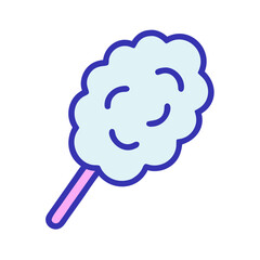 Cotton Candy Stick Icon Design