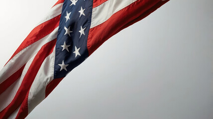 American flag gracefully draped patriotic spirit