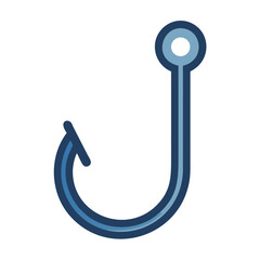 Fishing Hook Curve Icon Design