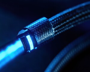 Fiber optic cable blue light technology