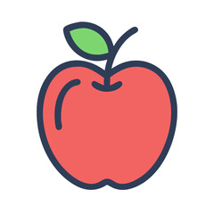 Fresh Apple Fruit Icon Design