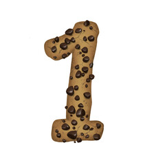 Sweet Cookies Number 1 with Delicious Dessert Style