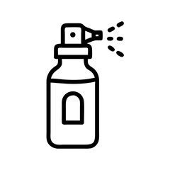 Sanitizer Spray Bottle Hygiene Icon Design