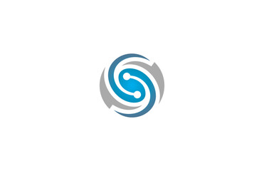  abstract round logo