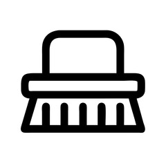 Scrubbing Brush Cleaning Tool Icon Design