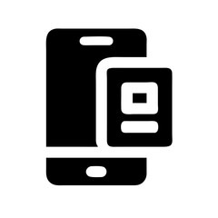 Smartphone with Display Screen Icon Design