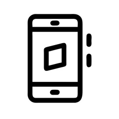 Smartphone with Display Screen Icon Design