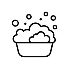 Soap Bubbles for Washing Icon Design