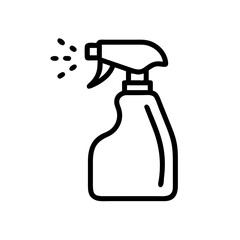 Spray Bottle Cleaning Tool Icon Design