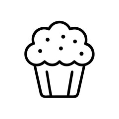Sweet Muffin Dessert Treat Icon Design