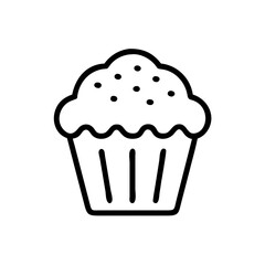 Sweet Muffin Dessert Treat Icon Design