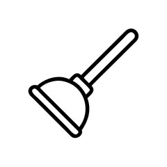 Toilet Plunger Cleaning Tool Icon Design