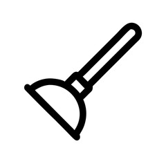 Toilet Plunger Cleaning Tool Icon Design